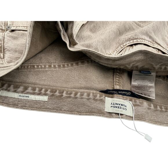 Citizens Of Humanity Wide Leg Tan Gaucho Size 30 Jeans - Picture 4 of 4